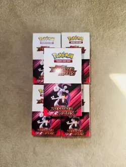Pokemon TCG Destined Rivals Half Booster Box Brand New UNSEALED 18 Packs - Image 1