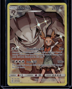 Pokemon TCG Cosmic Eclipse #247/236 Steelix (Secret) Secret Rare Holofoil - Image 1