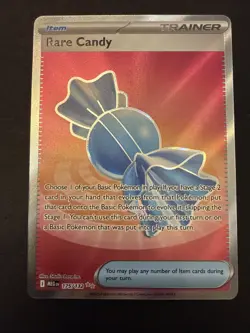 Pokemon Rare Candy 175/132 Me01: Mega Evolution Holo Ultra Rare Full Art - Image 1