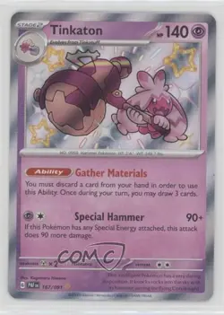 Shiny Rare - Tinkaton Pokemon Scarlet & Violet Paldean Fates PAF #167 - Image 1