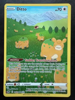Pokemon Ditto GG22/GG70 Crown Zenith: Galarian Gallery Holo Ultra Rare (NM) - Image 1