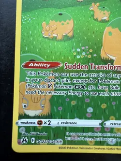 Pokemon Ditto GG22/GG70 Crown Zenith: Galarian Gallery Holo Ultra Rare (NM) - Image 4