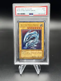 Blue Eyes White Dragon SDK-001 PSA 5 Excellent Vintage Yu-Gi-Oh - Image 1