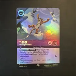 Disney Lorcana Tigger - Bouncing All the Way 208/204 Enchanted Foil - Image 1