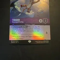 Disney Lorcana Tigger - Bouncing All the Way 208/204 Enchanted Foil - Image 4