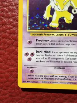 Hypno 8/62 Holo Rare Fossil Set Wizards 1999 Pokemon Card NM/LP - Image 5
