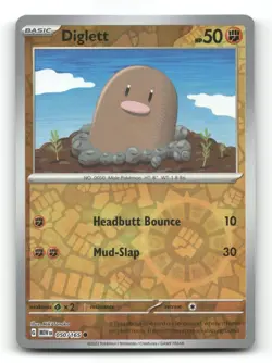 Diglett 050/165 - 151 Reverse Holo - Pokemon Card NM/M - Image 1