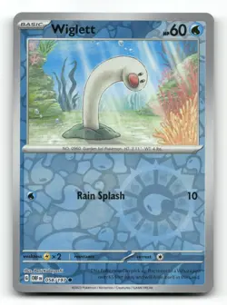 Wiglett 058/197 - Obsidian Flames Reverse Holo - Pokemon Card NM/M - Image 1