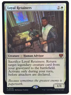 Loyal Retainers NM/M* FOIL Commander Masters ENGLISH 0039 mtg -UnltdCards - Image 1