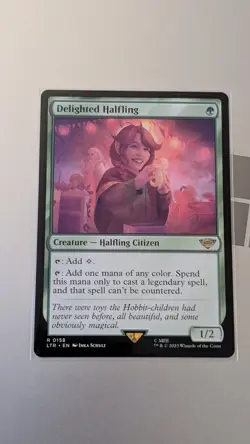 Delighted Halfling [LTR - 158] - NM - MTG - Image 1