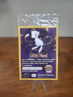 Pokemon The First Movie Promo Card Sealed 1999 WB Gold Stamp Catch Mew - Image 1