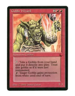 Goblin Wizard - The Dark - Magic The Gathering - MTG NM 1994 - Image 1