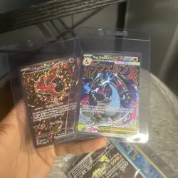 Mega Charizard x Ex 023 and Oricorio Ex 024 Promo Pokemon Cards nm+ - Image 1