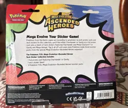 Pokemon Mega Evolution Ascended Heroes 3Pack Tech Sticker Collection Charmander - Image 3