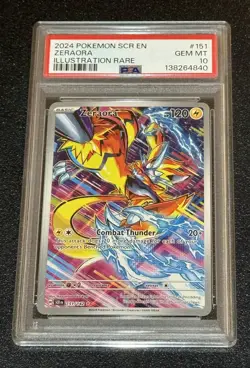 PSA 10 ZERAORA #151 POKEMON SCR ENGLISH STELLAR CROWN ILLUSTRATION RARE Gem Mint - Image 1