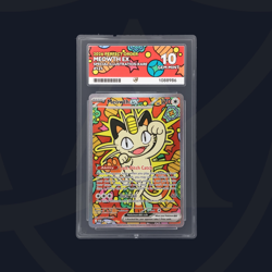 Pokemon TCG ACE 10 Meowth ex SIR 121/088 Perfect Order - Beckett 10 potential - Image 1