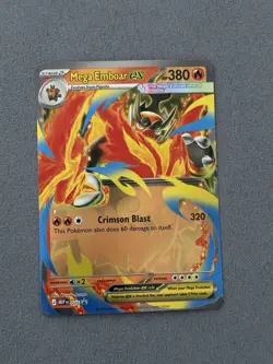 Pokemon TCG Mega Emboar ex MEP 035 Black Star Promo - Ascended Heroes NM/M - Image 1