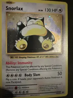 Pokemon TCG Snorlax XY179 Promo Holo Basic 130HP *with swirl* - Image 1