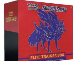 Pokemon TCG Sword & Shield Elite Trainer Box English Zacian Age 6+ - Image 1