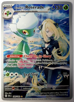 Cynthia's Roserade - Pokemon Destined Rivals - Illustration Rare - NM 184/182 - Image 1