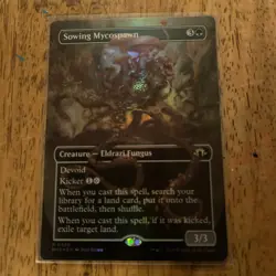 MTG - Sowing Mycospawn FOIL Borderless - Modern Horizons 3 Magic the Gathering - Image 1