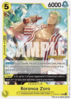 Roronoa Zoro [OP12 RE - OP12-113] - NM TCG One Piece - Image 1