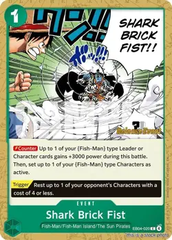 Shark Brick Fist [OP14 RE - EB04-020] - NM TCG One Piece - Image 1
