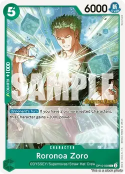 Roronoa Zoro [OP10 RE - OP10-038] - NM TCG One Piece - Image 1