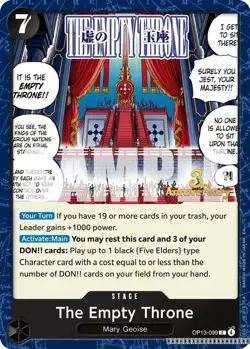 The Empty Throne [OP13 ANN - OP13-099] - NM TCG One Piece - Image 1