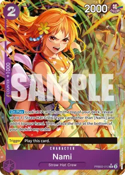 Nami (Alternate Art) [PRB-02 - PRB02-012] - NM [Foil] TCG One Piece - Image 1