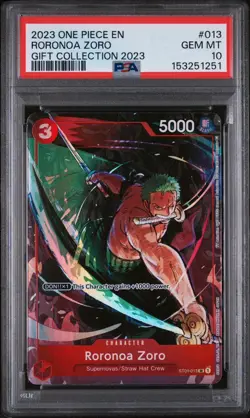 2023 One Piece Gift Collection Complete 13 Card PSA 10 set - Image 5