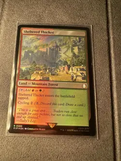 Sheltered Thicket (Foil) - PIP 0289- NM - MTG Fallout - Image 1