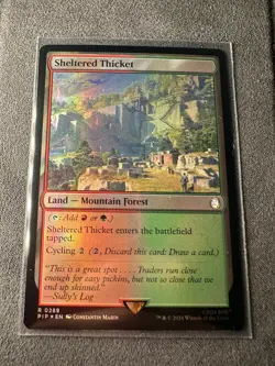 Sheltered Thicket (Foil) - PIP 0289- NM - MTG Fallout - Image 3