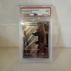 2023 POKEMON MEW EN-151 ILLUSTRATION RARE #169 CHARMELEON PSA 9 - Image 1