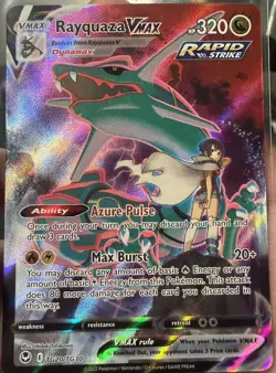 The Pokemon Company Rayquaza VMAX Full Art Holo Ultra Rare TG20/TG30 2022 - Image 1