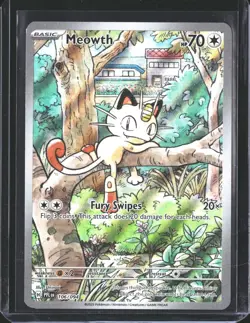 Meowth 106/094 Illustration Rare Phantasmal Flames Pokemon NM/M - Image 1