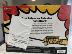 Pokemon TCG Mega Evolution Ascended Heroes Mega Emboar EX Box NEW & SEALED - Image 2