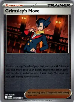 Grimsley's Move Phantasmal Flames 090/094 Uncommon Reverse Holo Pokemon NM - Image 1