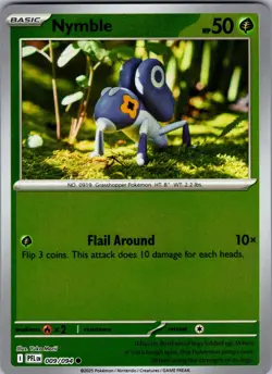 Nymble Phantasmal Flames 009/094 Common Reverse Holo Pokemon Near Mint - Image 1