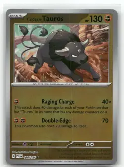 Paldean Tauros 048/094 Reverse Holo Phantasmal Flames Pokemon TCG - Image 1