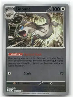 Linoone 082/094 Reverse Holo Phantasmal Flames Pokemon TCG - Image 1