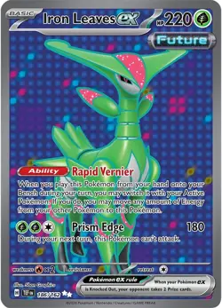 Pokemon Temporal Forces Iron Leaves EX 186/162, Ultra Rare, Future, Versatile - Image 1