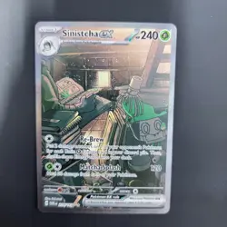 Pokemon TCG Sinistcha Ex 210/167 SIR Twlilight Masquerade Near Mint Holo - Image 3