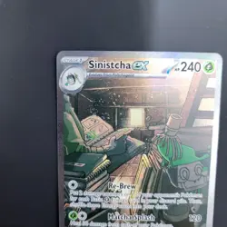 Pokemon TCG Sinistcha Ex 210/167 SIR Twlilight Masquerade Near Mint Holo - Image 4