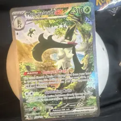 Pokemon TCG Meowscarada ex Full Art 256/193 Sv02 Paldea Evolved Holo - Image 1