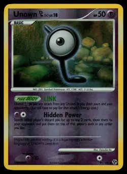 Unown [L] 91/106 Great Encounters Reverse Holo Common Pokemon - Image 1