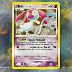 Pokemon TCG Mesprit 14/123 Mysterious Treasures Holo Rare, Lightly Played - Image 1