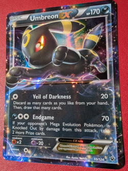 Umbreon EX 55/124 Fates Collide Holo Pokemon Card Near Mint Condition - Image 1