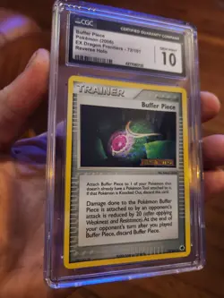 (TOP POP 6) CGC 10 GEM MINT Buffer Piece 72/101 Holo Dragon Frontiers Pokemon - Image 1