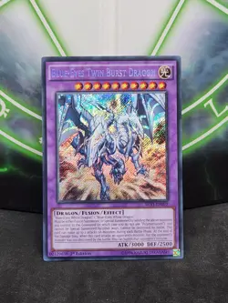 Yugioh Blue-Eyes Twin Burst Dragon SHVI-EN099 Secret Rare 1st Edition NM - Image 1